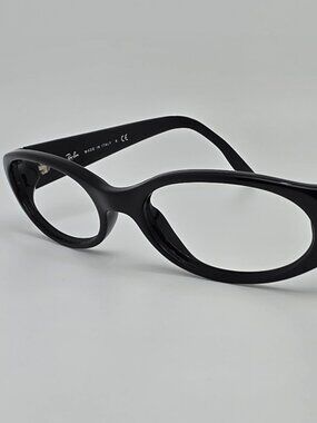 Ray-Ban RB2128 901 Sidestreet Polished Black Oval Sunglasses Frame Italy 48mm